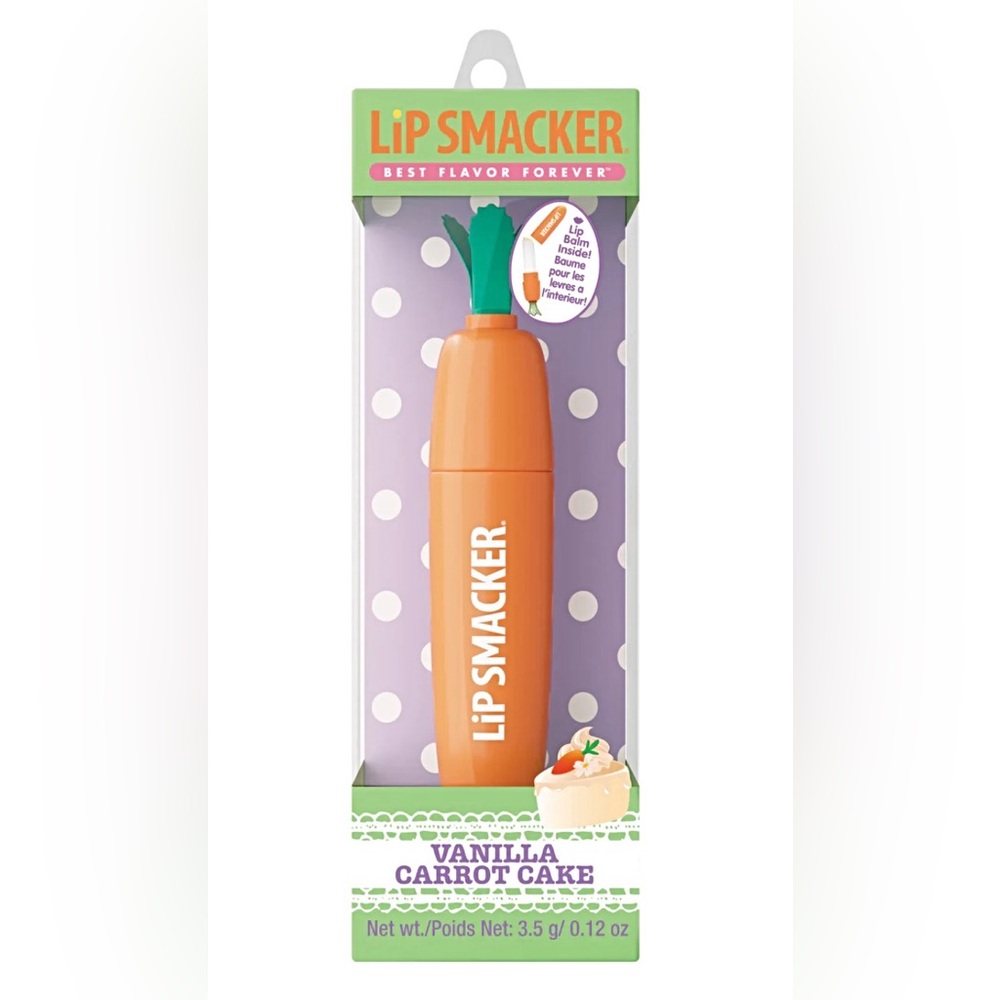 🆕 Lip Smacker Vanilla Carrot Cake Lip Balm - Orange